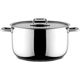 Aryıldız Colombus Metal Kulp Cam Kapak 30 cm Derin Tencere