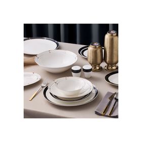 Aryıldız Crystal Provence Black 56 Parça 12 Kişilik Yemek Takımı