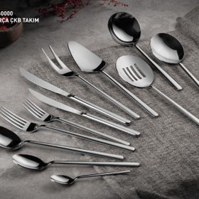 Aryıldız Didim 89 Parça Parlak Kutulu Çatal Kaşık Bıçak Takımı