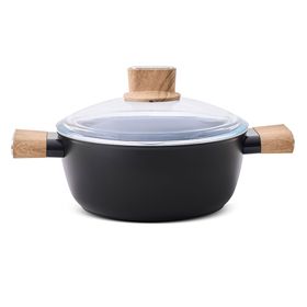 Aryıldız Eco Ceramic 24 cm Siyah Tencere