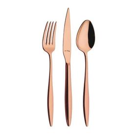 Aryıldız Elegant Bronz 24 Parça 6 Kişilik Çatal Kaşık Bıçak Takımı