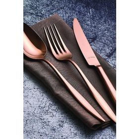 Aryıldız Elegant Bronz Pvd 24 Parça Çatal Kaşık Bıçak Takımı