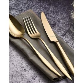 Aryıldız Elegant Gold Pvd 24 Parça Çatal Kaşık Bıçak Takımı