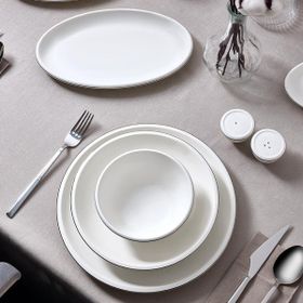 Aryıldız Evaliza Platin Elegant 6 Kişilik 30 Parça Yemek Takımı