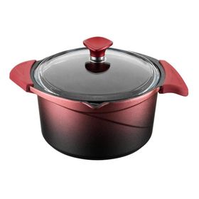 Aryıldız Flipper Kırmızı Siyah Cam 28 x 13 cm Tencere