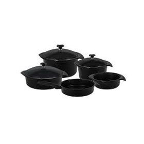 Aryıldız Flipper Siyah Cam Tencere Set