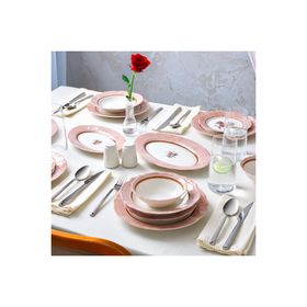 Aryıldız Jardin Pembe 30 Parça 6 Kişilik Yemek Takımı