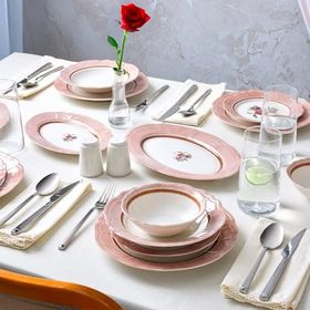 Aryıldız Jardin Pembe 30 Parça 6 Kişilik Yemek Takımı