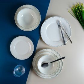 Aryıldız Liana Gri 24 Parça 6 Kişilik Yemek Takımı