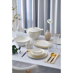Aryıldız Luminous 60 Parça Porselen Yemek Takımı
