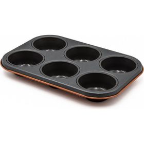 Aryıldız Mat Turuncu 6'lı Muffin Kalıbı