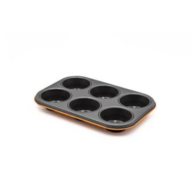 Aryıldız Mat Turuncu 6'lı Muffin Kalıbı