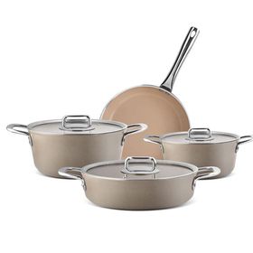Aryıldız Neo-Ceramic 7 Parça Bej Tencere Seti