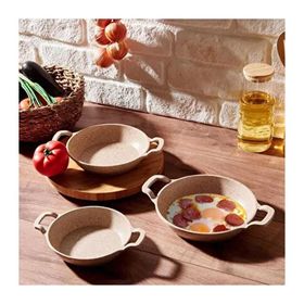 Aryıldız Parma 3'lü 16+18+20 cm Bej Sahan Set