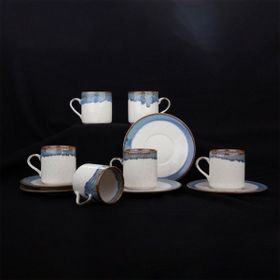 Aryıldız Perugia 6 Kişilik 90 ml Renkli Kahve Fincan Takımı