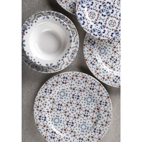 Aryıldız Porselen Blue Tile 24 Parça Yemek Takımı