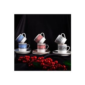 Aryıldız Sacce 6 Kişilik 90 ml Türk Kahve Fincan Takımı
