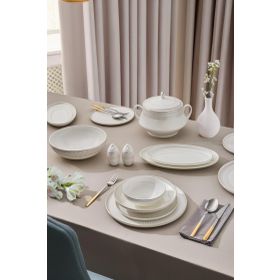 Aryıldız Serenity 60 Parça Porselen Yemek Takımı