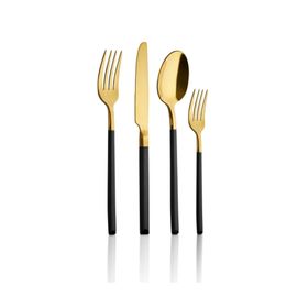 Aryıldız Soho Prestige Siyah Gold Pvd 24 Parça Çatal Kaşık Bıçak Takımı