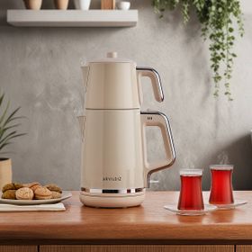Aryıldız Tea Style Bej Çay Makinesi
