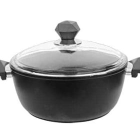 Aryıldız T/T Core 20 cm Siyah Granit Kısa Tencere