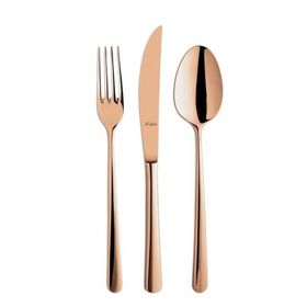 Aryıldız Viole Bronz 6 Kişilik 24 Parça Çatal Kaşık Bıçak Takımı