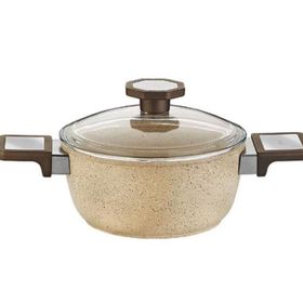 Aryıldız Vortex Cappuccino 7 Parça Granit Krem Tencere Seti