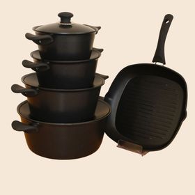 Arzu Çelik Kore 9 Parça Non Stick Tencere Seti