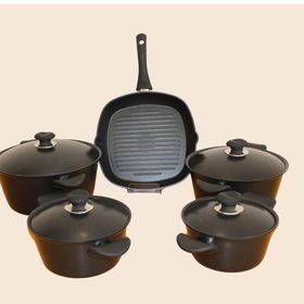 Arzu Çelik Kore 9 Parça Non Stick Tencere Seti