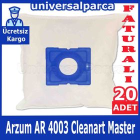 Arzum AR 4003 Cleanart Master Bez 20 Adet Toz Torbası