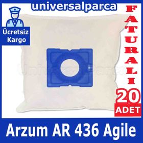 Arzum AR 436 Agile Bez 20 Adet Toz Torbası + Micro Filtre Hediyeli