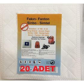 Arzum AR461 20 Adet Cleanart Silent Süpürge Bez Toz Torbası