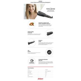 Arzum AR5035 Mona Sense Siyah Saç Düzleştirici