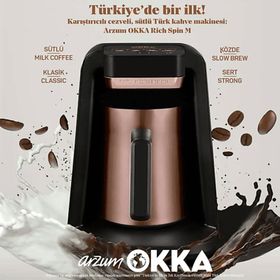 Arzum OK0018 OKKA Rich Spin M Bakır Türk Kahvesi Makinesi