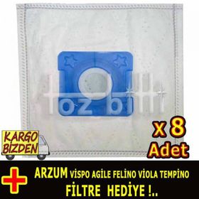 Arzum Vispo Agile Felino Viola Tempino Toz Torbası