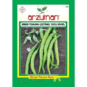 Arzuman 10 gr Çetinel Tatlı Sivri Biber Tohumu