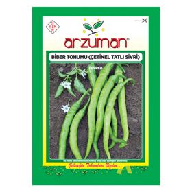 Arzuman 10 gr Çetinel Tatlı Sivri Biber Tohumu