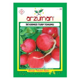Arzuman 10 gr İri Kırmızı Turp Tohumu