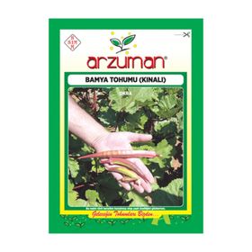 Arzuman 25 gr Sebze Kınalı Bamya Tohum