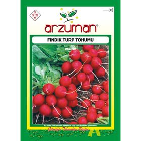 Arzuman 25gr Kırmızı Fındık Turp Tohumu