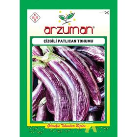 Arzuman 5 gr Çizgili Patlıcan Tohumu