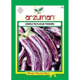 Arzuman Çizgili Alaca Patlıcan 5 gr Tohum