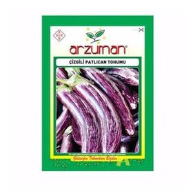 Arzuman Çizgili Alaca Patlıcan Sebze Tohumu