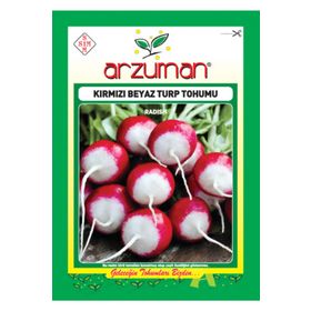 Arzuman Kırmızı Beyaz Turp Sebze Tohumu