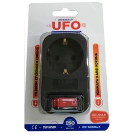 As Bakalit Ufo Akım Korumalı Anahtarlı Tekli Priz