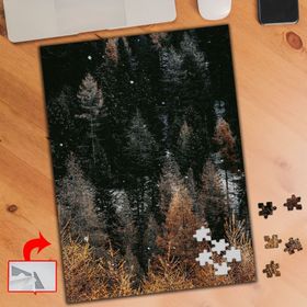 AS245 Sıra Çam Ağaçlar Doğa Manzara 240 Parça Puzzle Yapboz Tablo