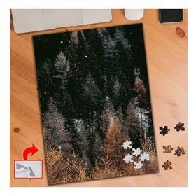 AS245 Sıra Çam Ağaçlar Doğa Manzara 240 Parça Puzzle Yapboz Tablo