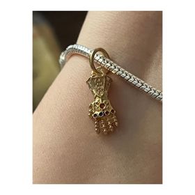 Asafaccessory Marvel Thanos Eldiven Kaplama Altın Charm