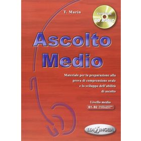 ASCOLTO MEDIO + CD (İTALYANCA ORTA SEVIYE DINLEME) - T. MARIN