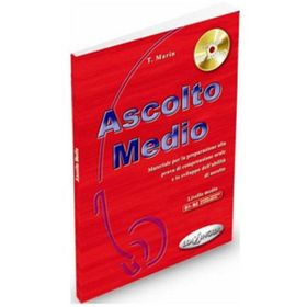 ASCOLTO MEDIO + CD (İTALYANCA ORTA SEVIYE DINLEME) - T. MARIN